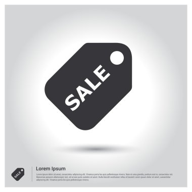 Satılık etiket işareti simgesi 