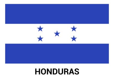 Honduras bayrağı resmi renklerde