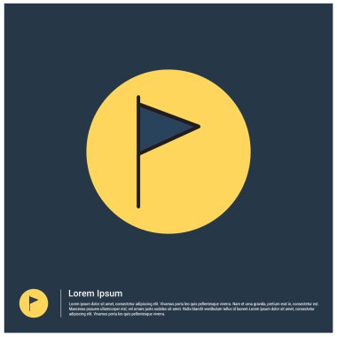 Harita konumu PIN bayrak simgesi