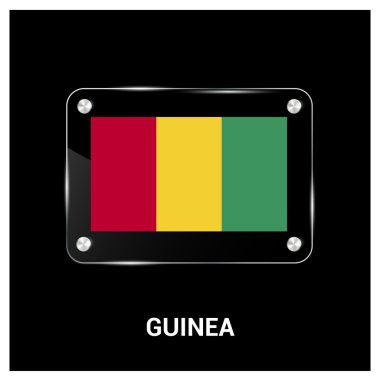 Gine bayrağı cam levha