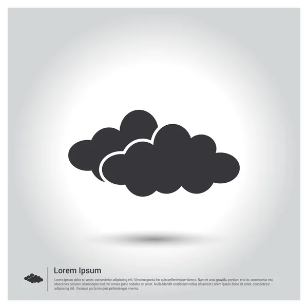 Icona meteo nuvole — Vettoriale Stock