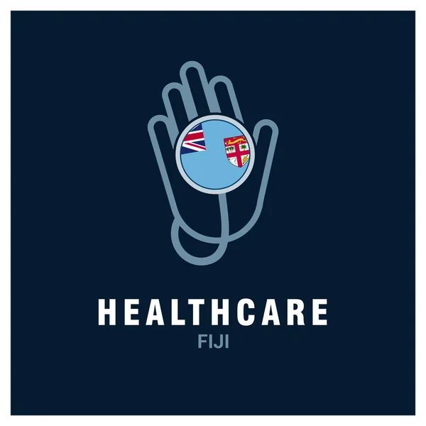 Fiji healthcare logo — 图库矢量图片