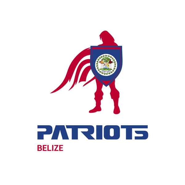 Belize patriotes concept — Image vectorielle