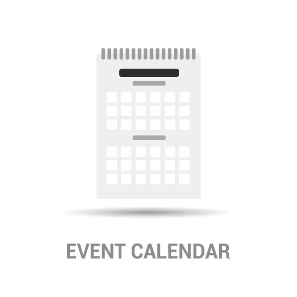 Icono de calendario de eventos — Vector de stock