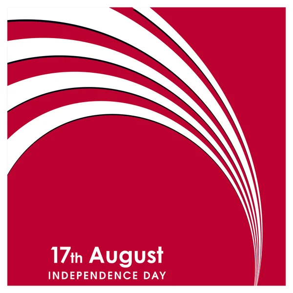 Cartel del Día de la Independencia Indonesia — Archivo Imágenes Vectoriales