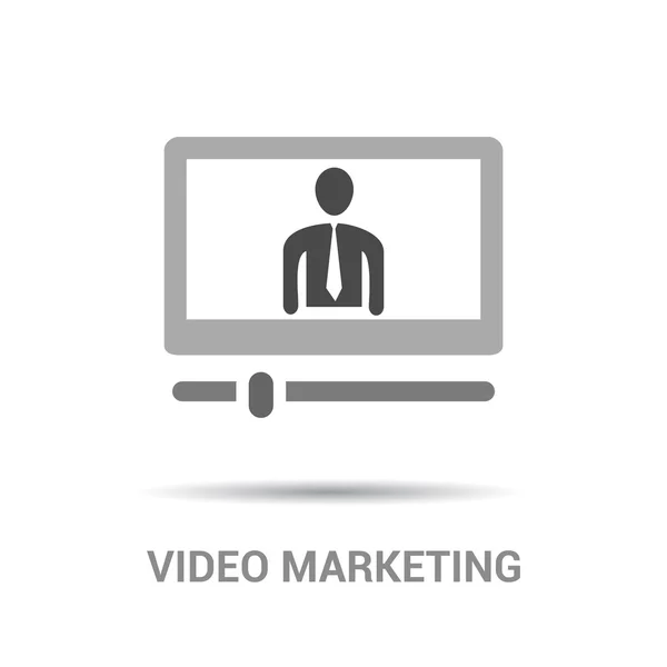 Pictogram van de presentatie van de video business — Stockvector