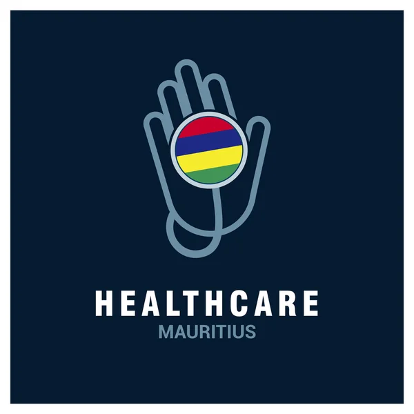 Mauricio logotipo de la salud — Vector de stock