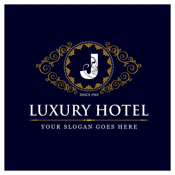Logo dell'hotel di lusso - J — Vettoriale Stock