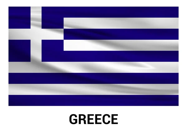 Greece flag in official colors — Stock Vector