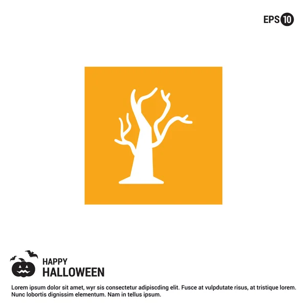Icône arbre halloween . — Image vectorielle