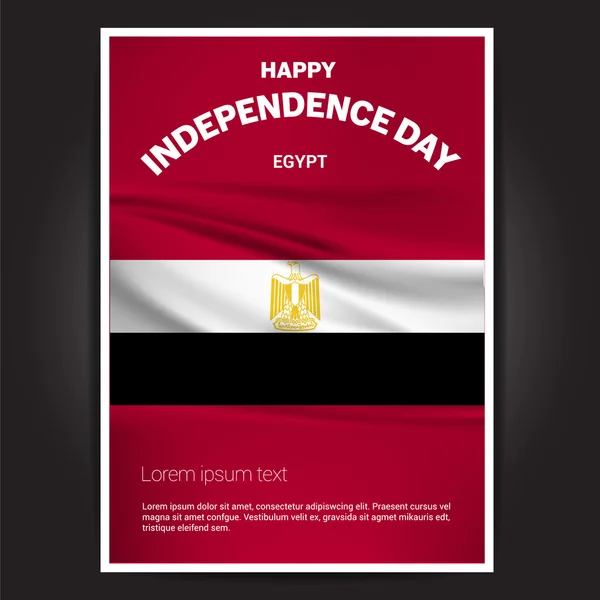 Egypt Independence Day poster — Stock Vector