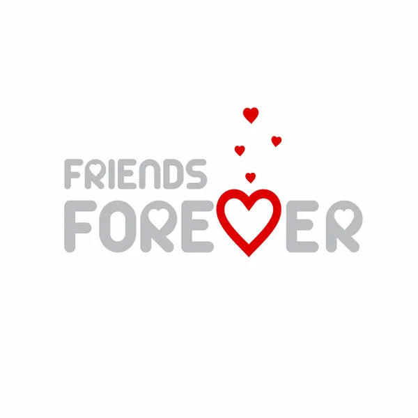 Friends Forever Love Banner — Wektor stockowy