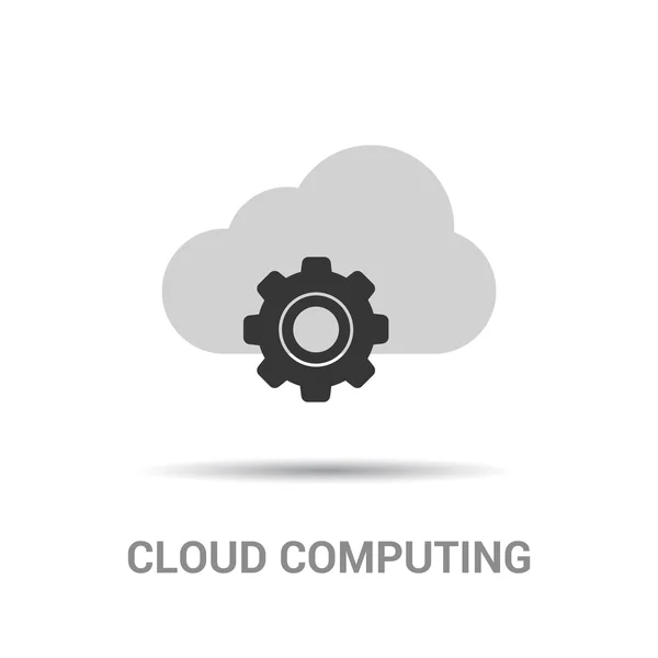 Ausrüstung und Cloud-Ikone — Stockvektor