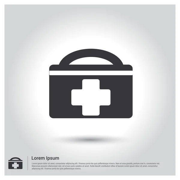 First aid kit icon — Stock Vector