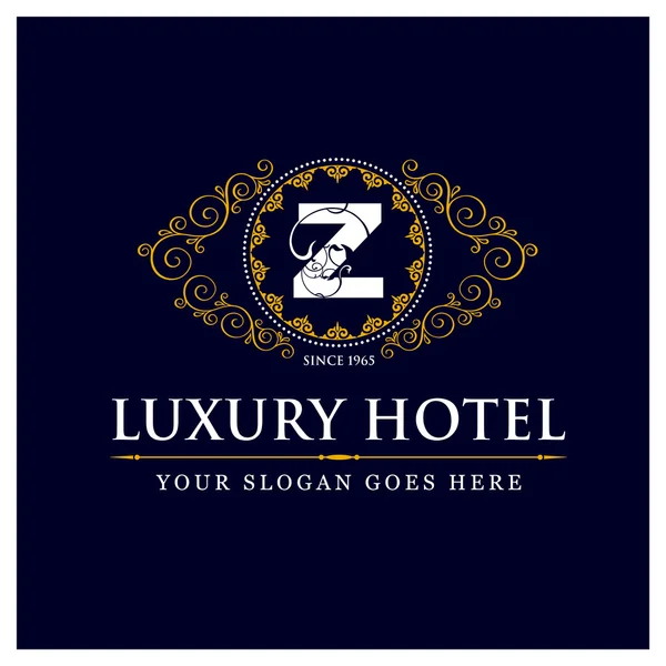 Logotipo do hotel de luxo - Z — Vetor de Stock