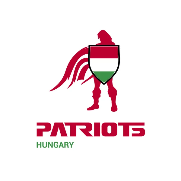 Hungría concepto de patriotas — Vector de stock