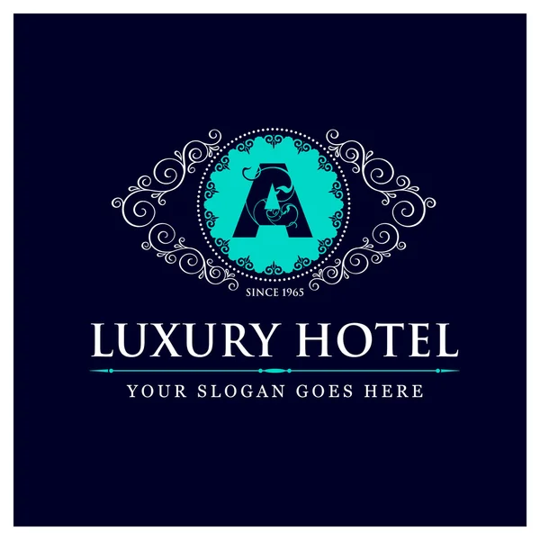 Logo des Luxushotels - ein — Stockvektor