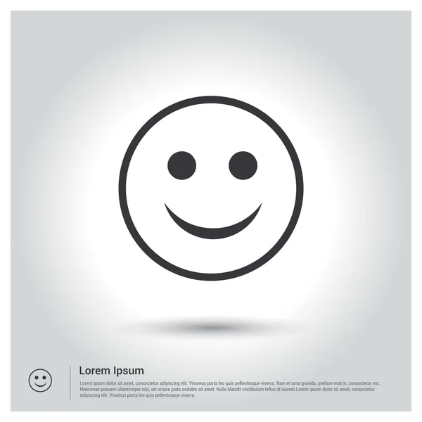 Glückliches Gesicht Smiley-Symbol — Stockvektor