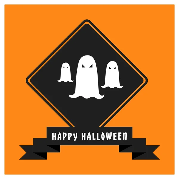 Geister Ikone. fröhliches Halloween — Stockvektor