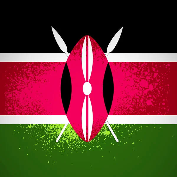 Kenia Independence Day wenskaart. — Stockvector