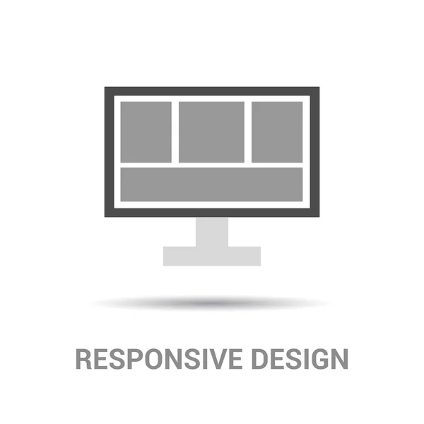 Responsiv ikon för webbdesign. — Stock vektor