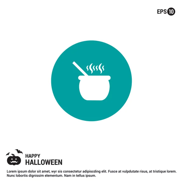 Halloween cauldron icon. — Stock Vector