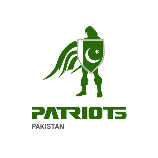 Concepto de patriotas Pakistán — Vector de stock