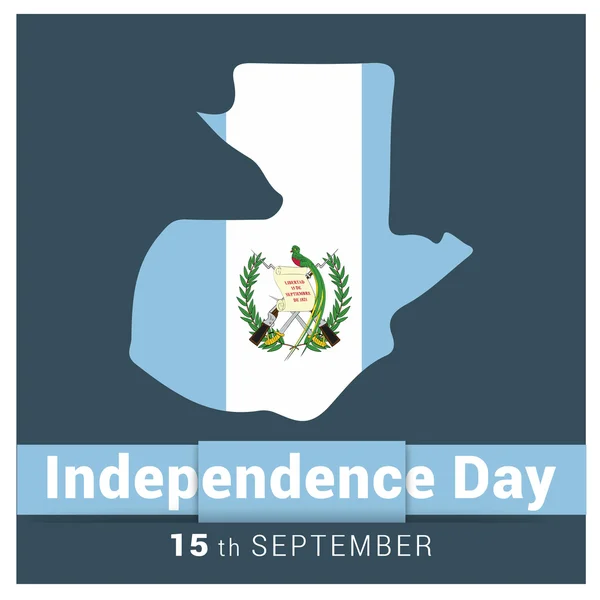 15 September. Guatemala-Onafhankelijkheidsdag. — Stockvector