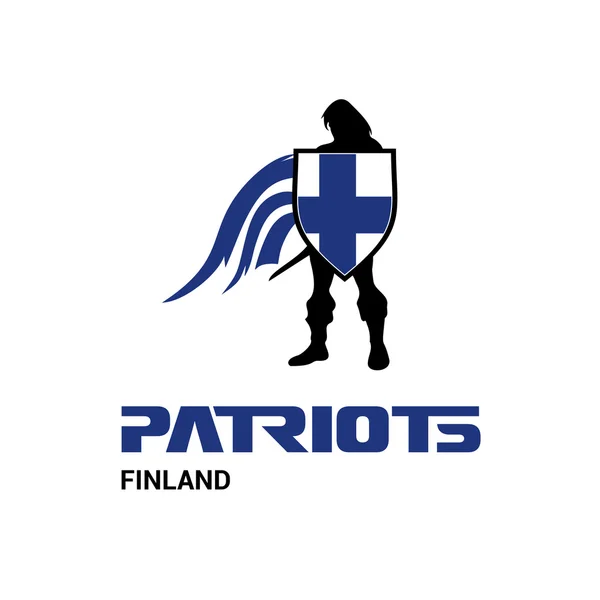 Finland patriotten concept — Stockvector