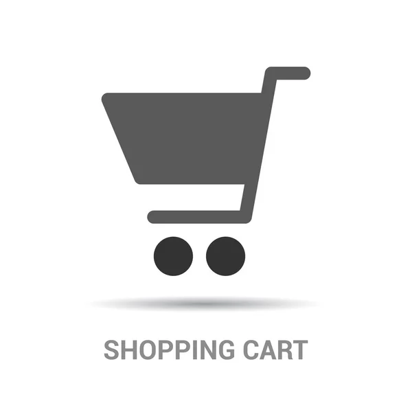 Carrito de compras signo icono . — Vector de stock