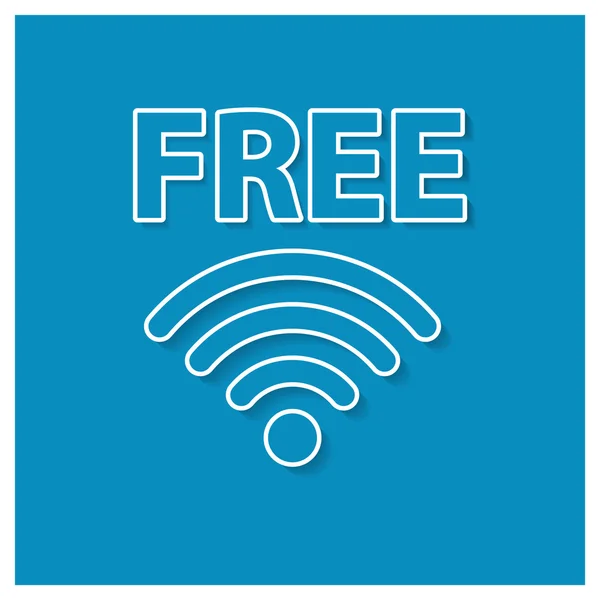 Icono wifi gratis — Vector de stock