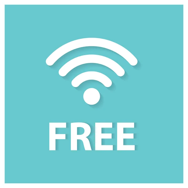 Icono wifi gratis — Vector de stock