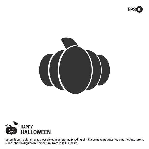 Halloween pompoenen pictogram — Stockvector