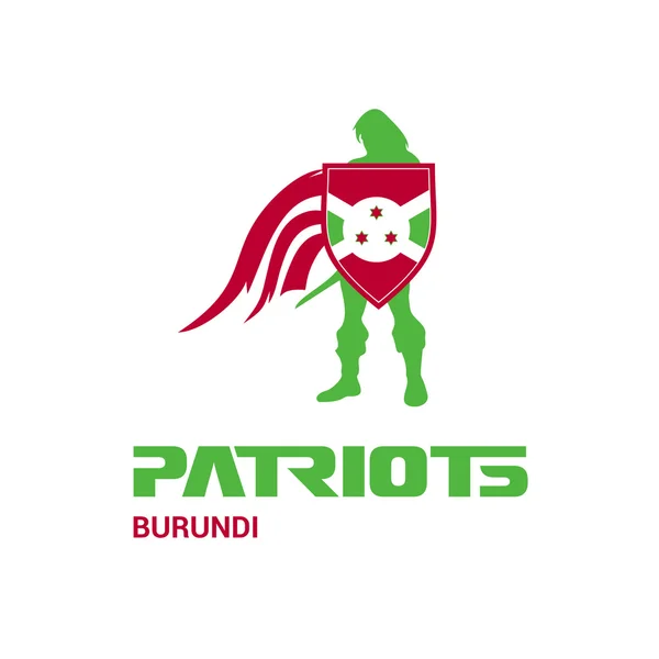 Concepto de patriotas de Burundi — Vector de stock