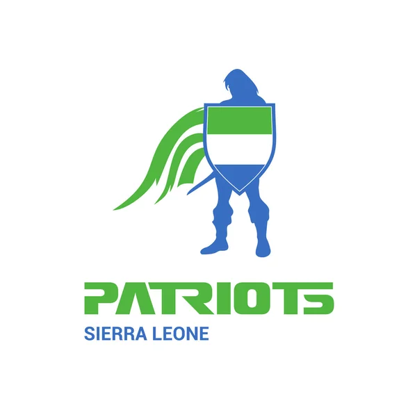 Sierra Leone patriots concept — Stock Vector