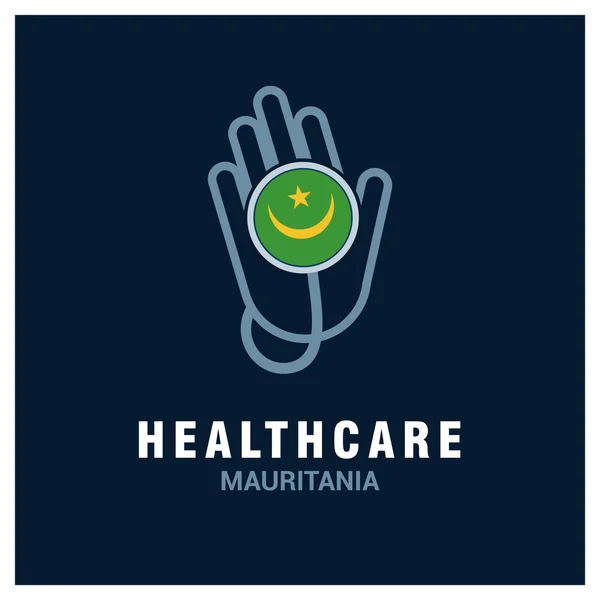Logo Mauritania healthcare — Vector de stock