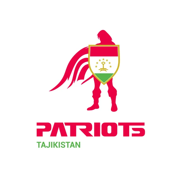 Tajikistan patriots concept — стоковий вектор