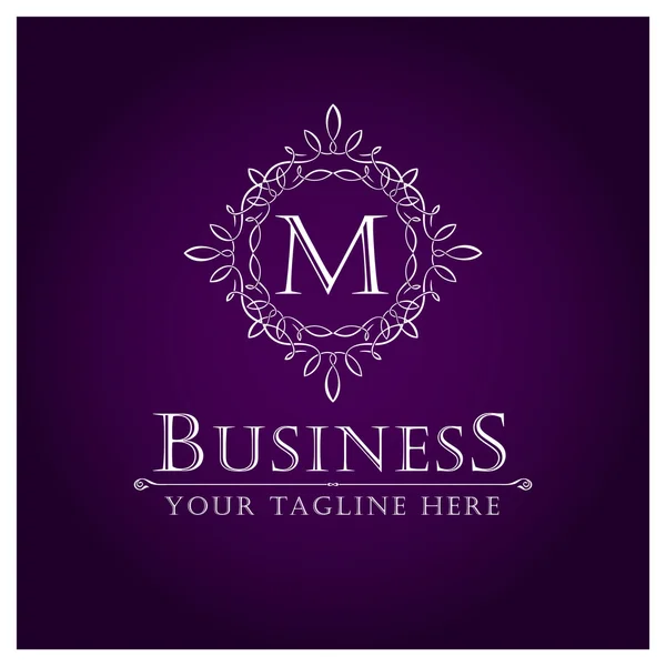 M harfinden Buisiness Logo tasarımı — Stok Vektör