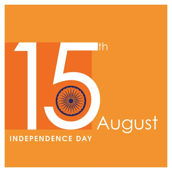 Indiska självständighetsdagen bakgrund. — Stock vektor