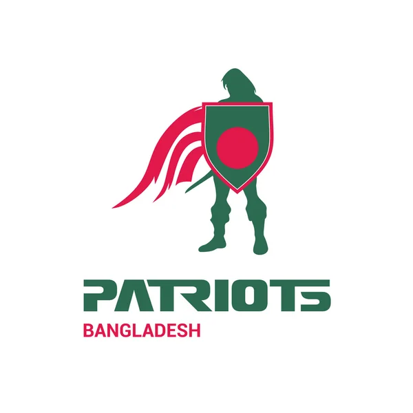 Concepto de patriotas Bangladesh — Vector de stock