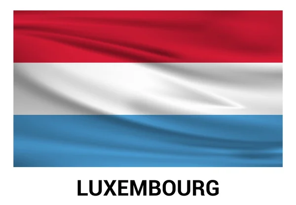Vlajka země Lucembursko — Stockový vektor