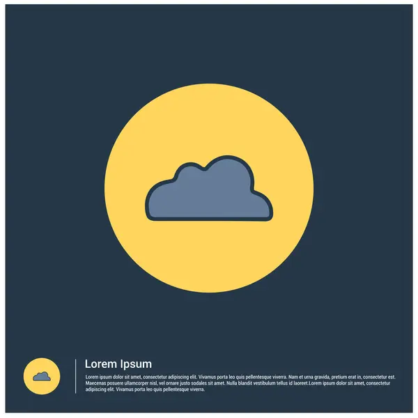 Icono de computación en nube — Vector de stock