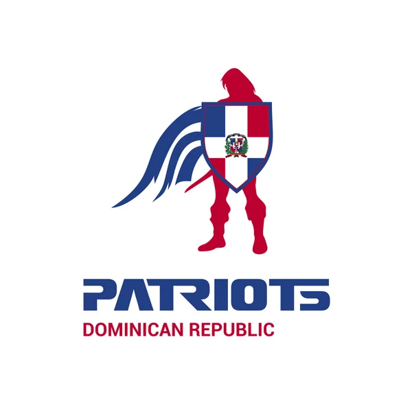 Repubblica Dominicana patrioti concetto — Vettoriale Stock