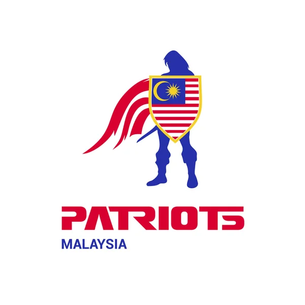 Malásia conceito patriotas —  Vetores de Stock