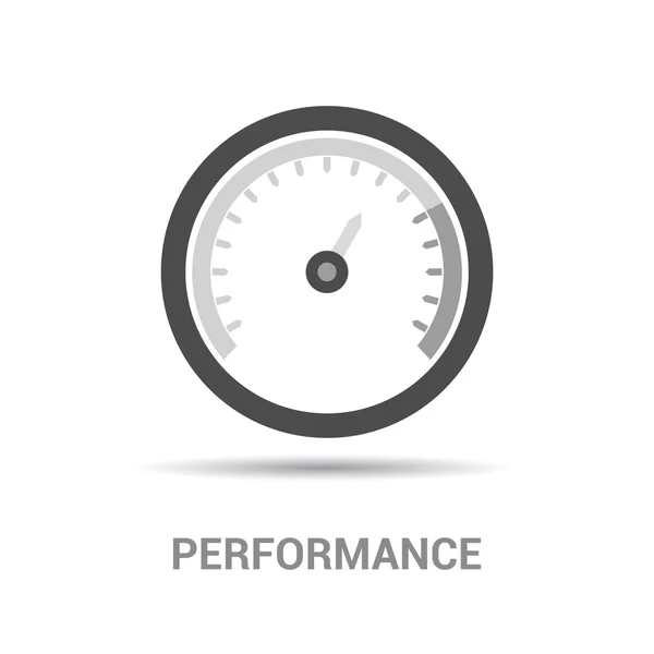 Icône web du compteur de vitesse — Image vectorielle