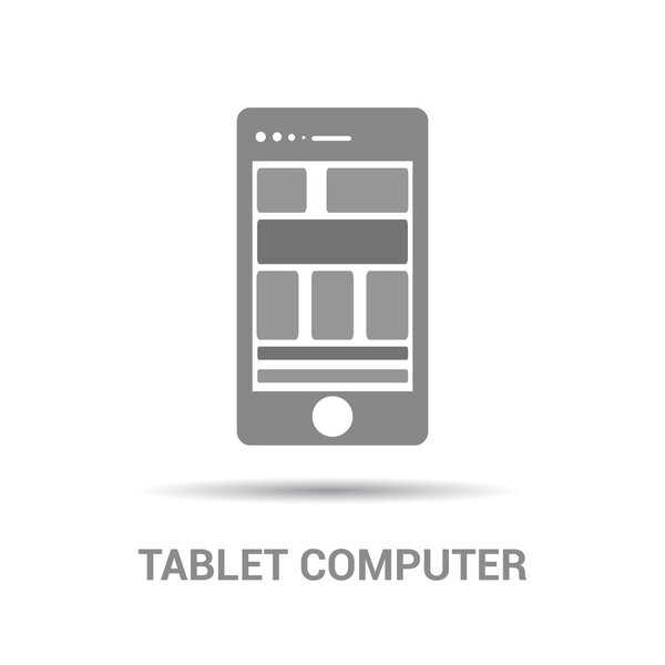 tablet pc flat icon 