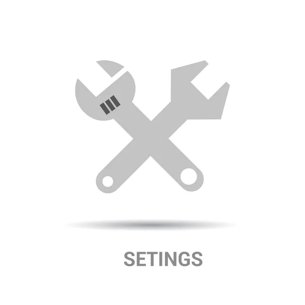 Wrenches flat icon — Stock Vector