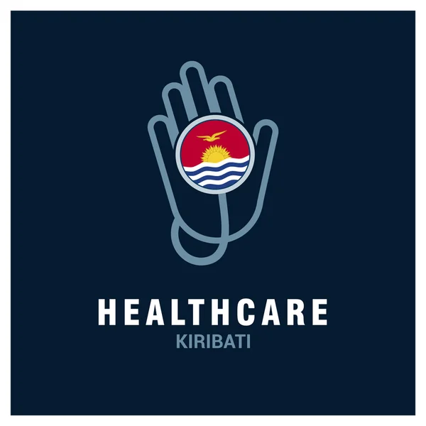 Kiribati healthcare logo — Stock vektor