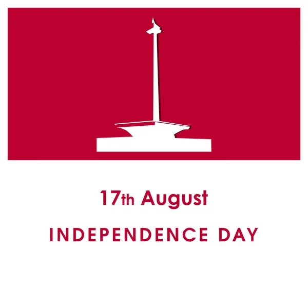 Індонезія День незалежності плакат — стоковий вектор