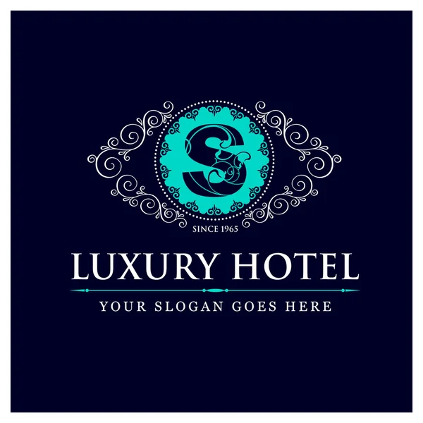 Luxus-Hotel-Logo - s — Stockvektor